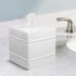 Handcrafted Wave Embossed Metal Square Tissue Box Cover